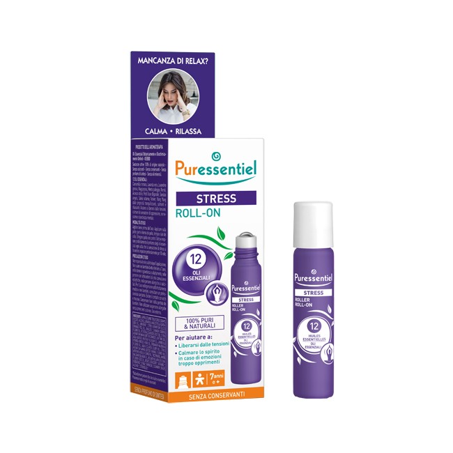 PURESSENTIEL ROLLER SOS STRESS 12 OLI ESSENZIALI 5 ML