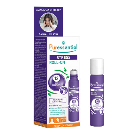 PURESSENTIEL ROLLER SOS STRESS 12 OLI ESSENZIALI 5 ML