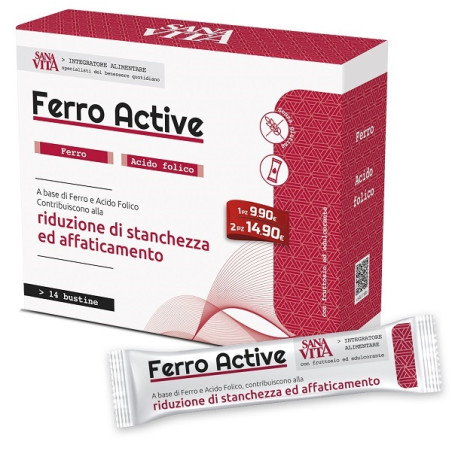 Sanavita Ferro Active Integratore Alimentare 14 Bustine