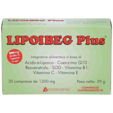 LIPOIBEG PLUS 30 COMPRESSE DA 1300 MG