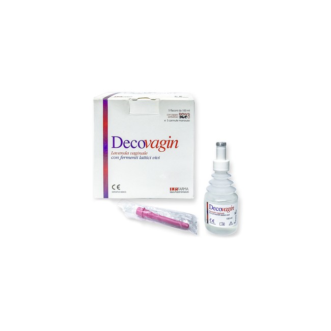 DECOVAGIN 5 FLACONI DA 100 ML + 5 CANNULE MONOUSO