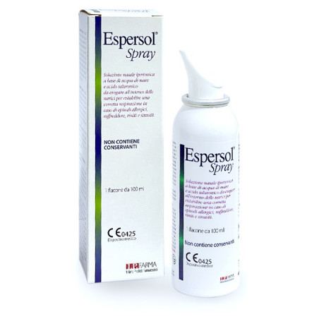 SOLUZIONE NASALE ESPERSOL SPRAY IPERTONICA A BASE DI ACQUA DI MARE E ACIDO IALURONICO 0,02% 100 ML