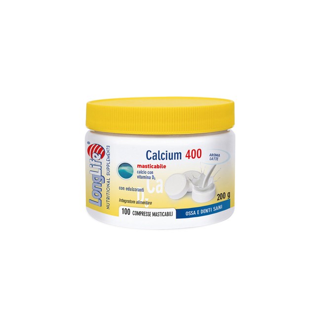 LONGLIFE CALCIUM LATTE 100 COMPRESSE 400 MG