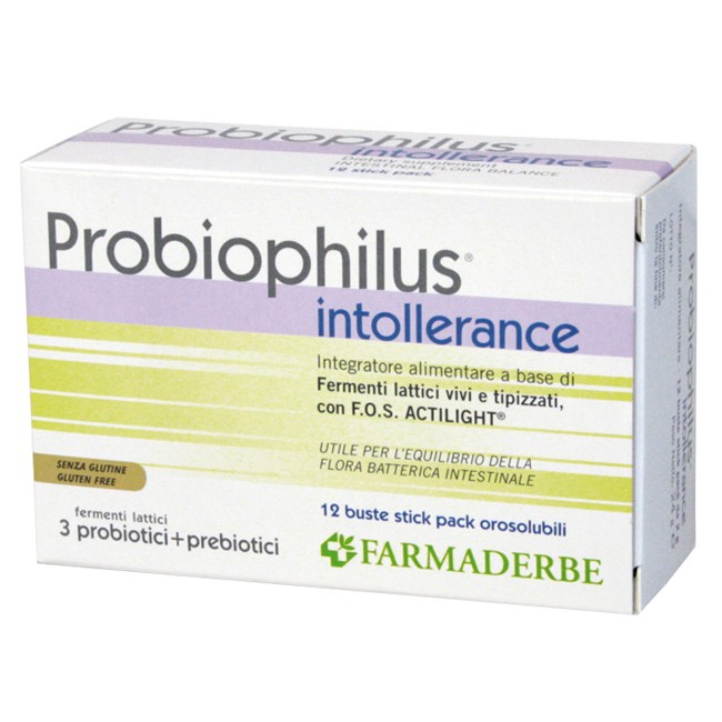 PROBIOPHILUS INTOLLERANCE 12 BUSTINE 24 G