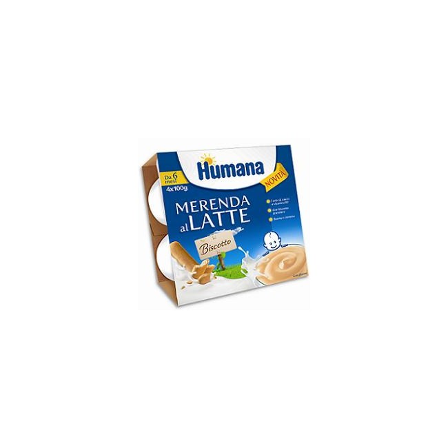 HUMANA MERENDA GUSTO BISCOTTO 4 X 100 G