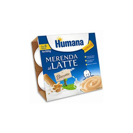 HUMANA MERENDA GUSTO BISCOTTO 4 X 100 G