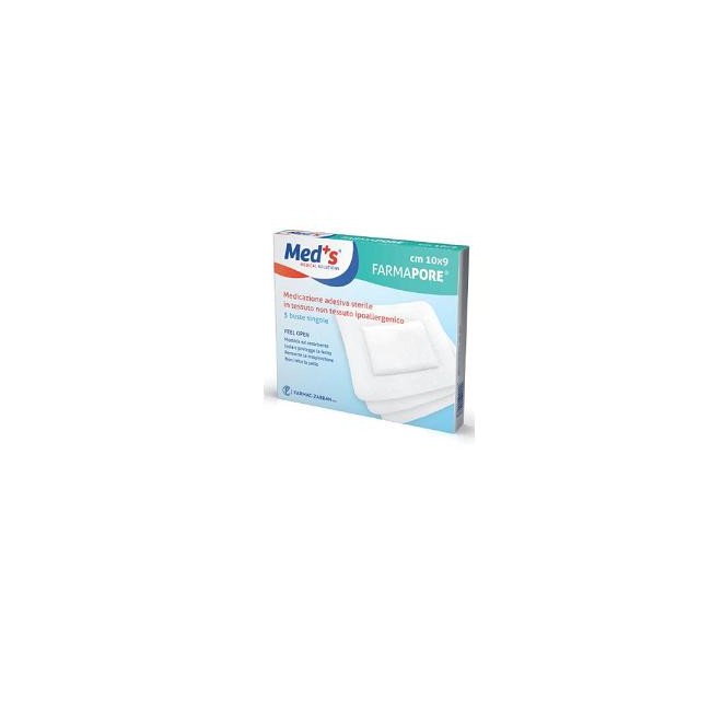 MEDS PORE MEDICAZIONE ADESIVA 10X23 CM 3 PEZZI