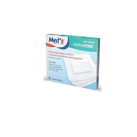 MEDS PORE MEDICAZIONE ADESIVA 10X23 CM 3 PEZZI