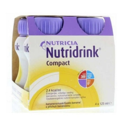 NUTRICIA NUTRIDRINK COMPACT GUSTO BANANA 4 BOTTIGLIE DA 125 ML