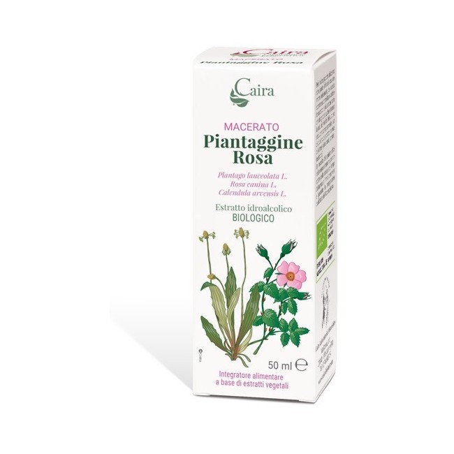 CAIRA PIANTAGGINE ROSA MACERATO IDROALCOLICO GOCCE 50 ML