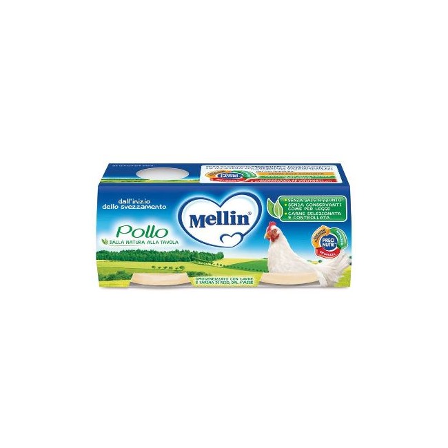 MELLIN OMOGENEIZZATO POLLO 2 X 80 G