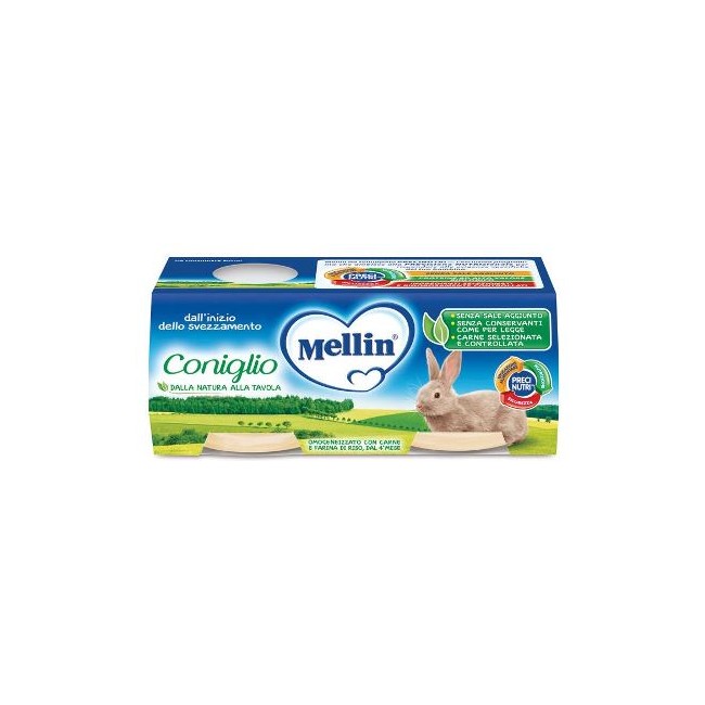 MELLIN OMOGENEIZZATO CONIGLIO 2 X 80 G