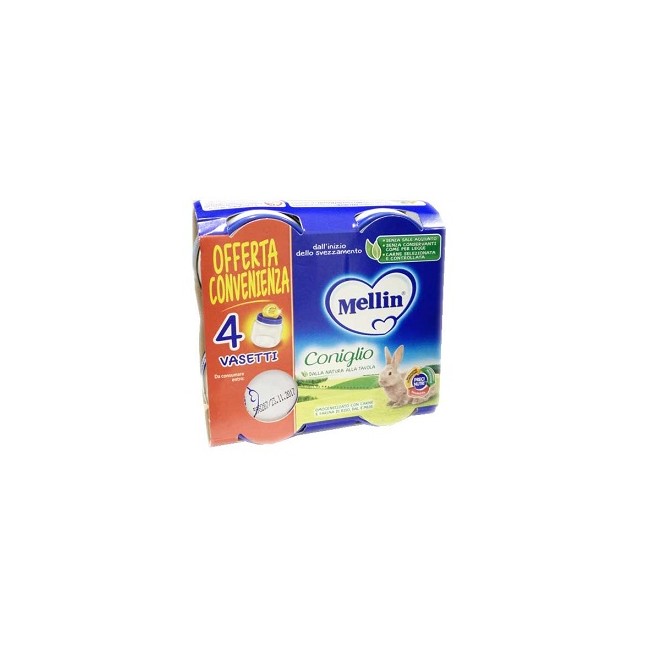 MELLIN OMOGENEIZZATO CONIGLIO 4X80 G