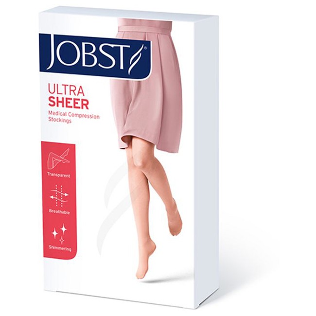 CALZA COMPRESSIVA JOBST ULTRASHEER 5-10MMHG COLLANT NATURAL 3