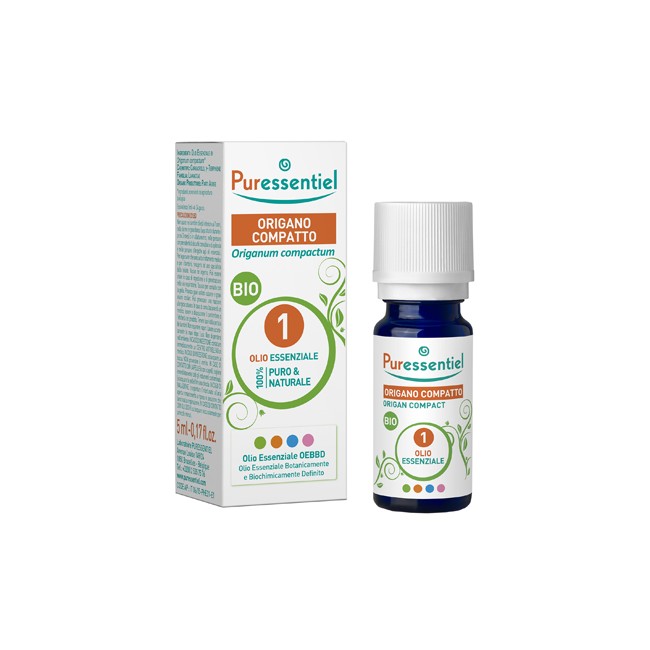 PURESSENTIEL ORIGANO COMPATTO OLIO ESSENZIALE BIO 5 ML