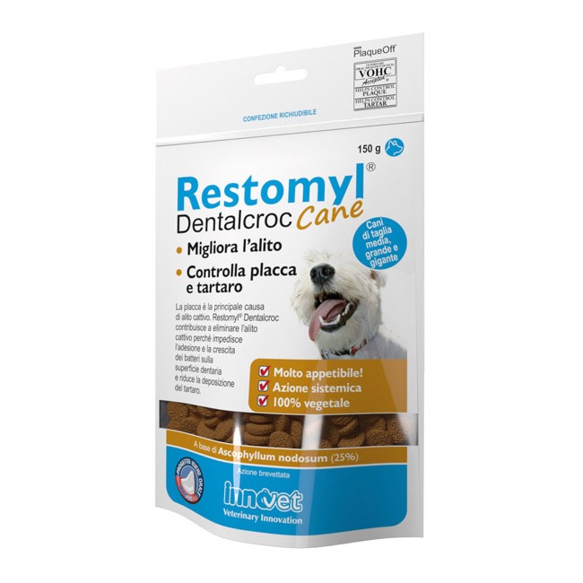 RESTOMYL DENTALCROC CANI TAGLIA MEDIA GRANDE E GIGANTE BUSTA 150 G