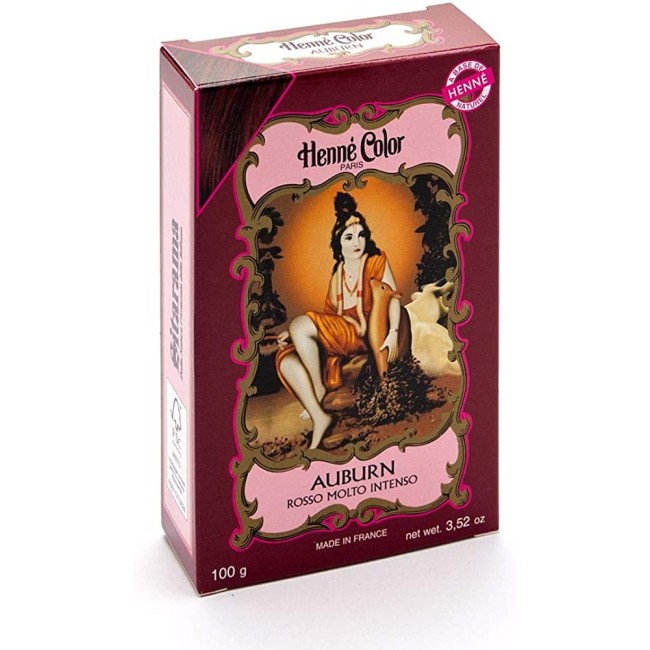 POLVERE HENNE AUBURN ROSSO INTENSO HENNE COLOR POLVERE VEGETALE COLORANTE RIFLESSANTE 100 G