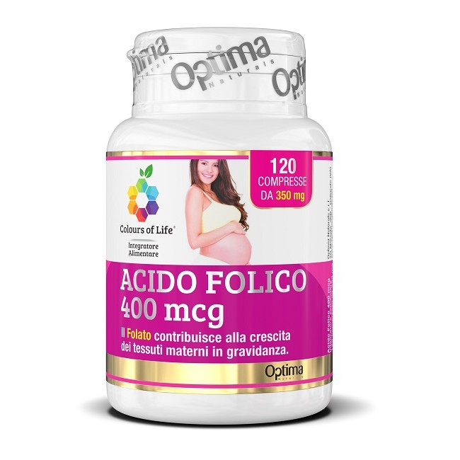 COLOURS OF LIFE ACIDO FOLICO 400 MCG 120 COMPRESSE 350 MG