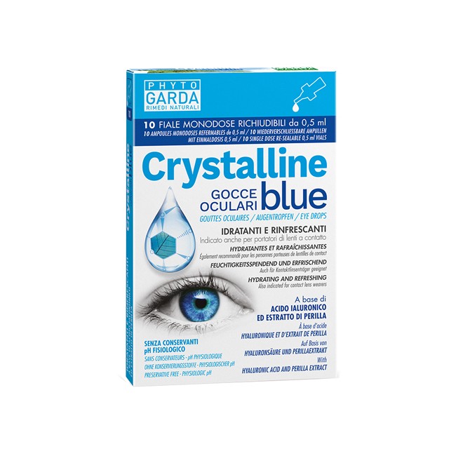 CRYSTALLINE BLUE GOCCE OCULARI MONODOSE 10 FIALE 0,5 ML