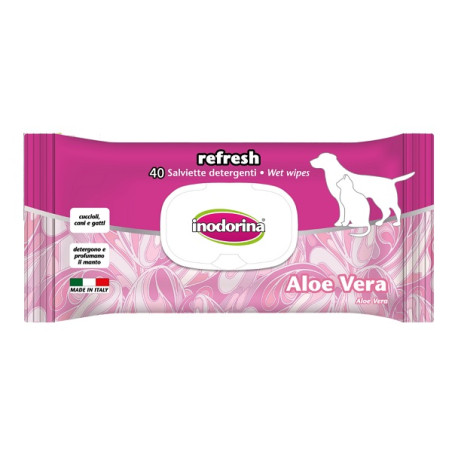 SALVIETTE ALOE VERA INODORINA 40 PEZZI