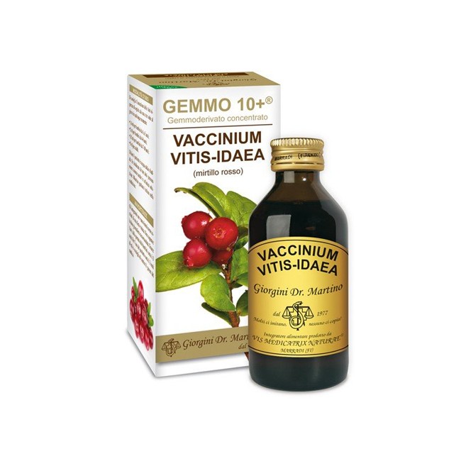 GEMMO 10+ MIRTILLO ROSSO LIQUIDO ANALCOLICO 100 ML