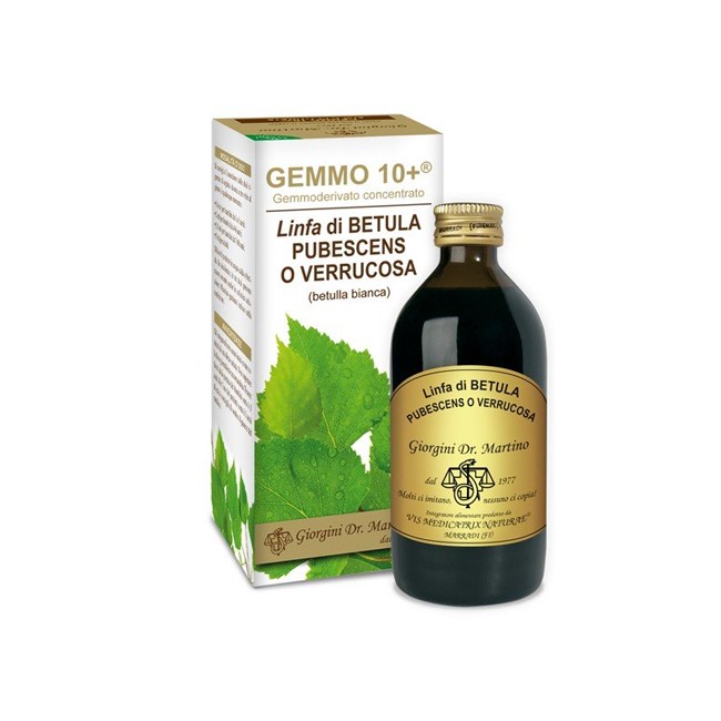 GEMMO 10+ BETULLA B LINFA 200 ML LIQUIDO ANALCOLICO