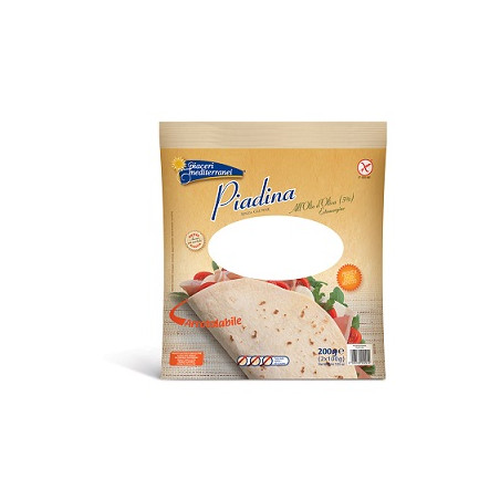 PIACERI MEDITERRANEI PIADINA OLIO D'OLIVA 200 GRAMMI