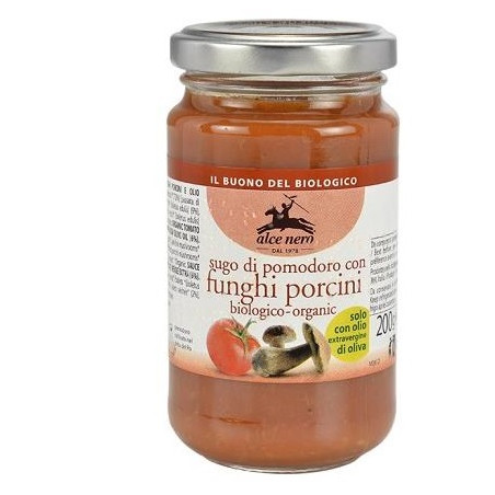 SUGO DI POMODORO CON FUNGHI PORCINI BIO 200 G