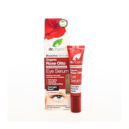 DR ORGANIC ROSE OTTO ROSA EYE SERUM SIERO CONTORNO OCCHI 15 ML