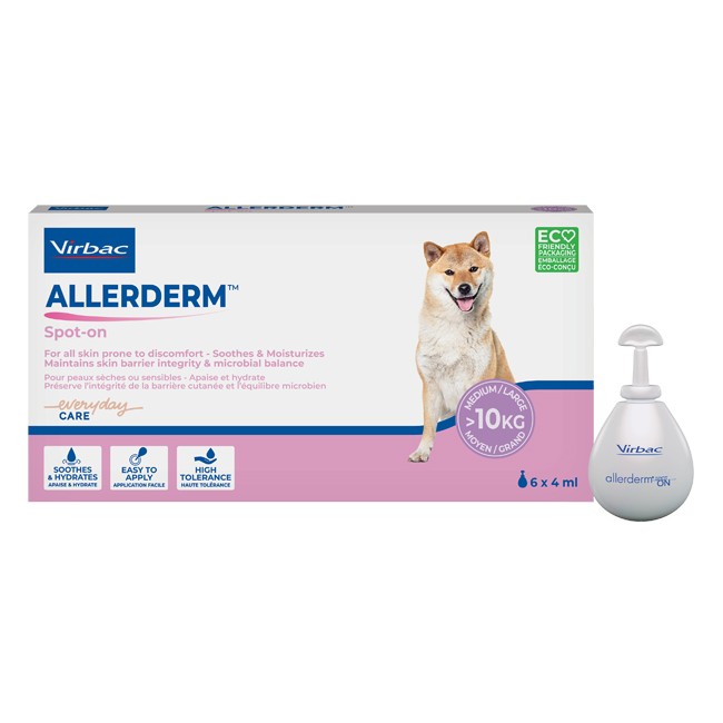 ALLERDERM SPOT ON CANI SUPERIORI A 10 KG 6 PIPETTE 4 ML