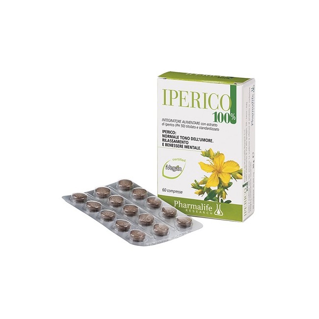 Pharmalife Research Iperico 100% Integratore Alimentare 60 Compresse