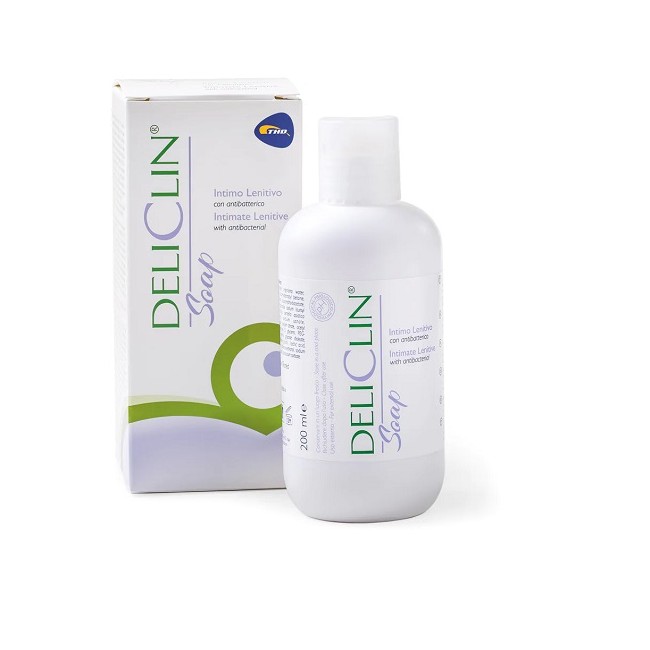 DELICLIN SOAP DETERGENTE INTIMO LENITIVO CON ANTIBATTERICO 200 ML