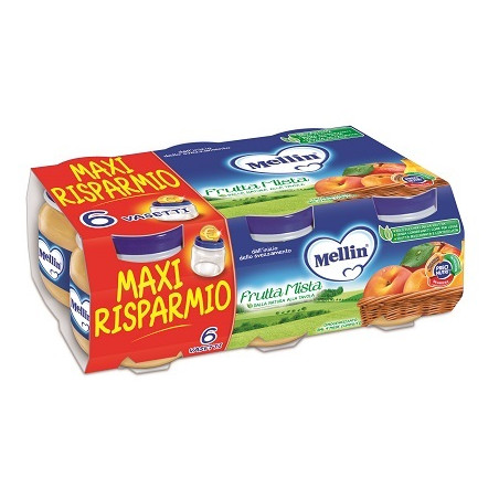 MELLIN OMOGENEIZZATO FRUTTA MISTA 100 G 6 PEZZI