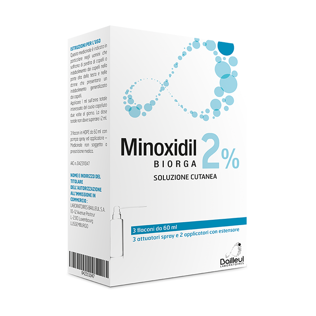 MINOXIDIL BIORGA*SOL CUT 3FL2%