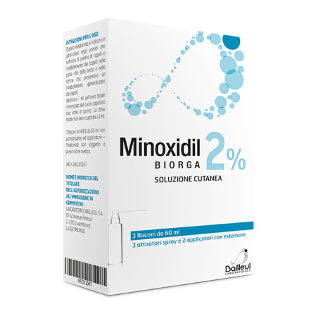 MINOXIDIL BIORGA*SOL CUT 3FL2%