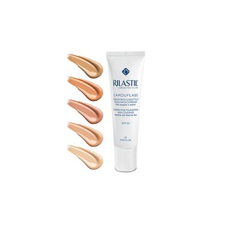 Rilastil Camouflage Fondotinta Correttivo Elevata Coprenza Spf30 Nuance 10 Porcelain 30ml