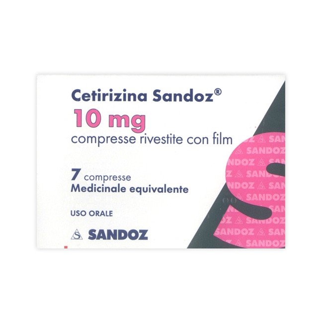 CETIRIZINA SAND*7CPR RIV 10MG