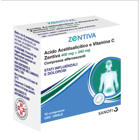 ACIDO ACETILS VIT C ZEN*10CPR