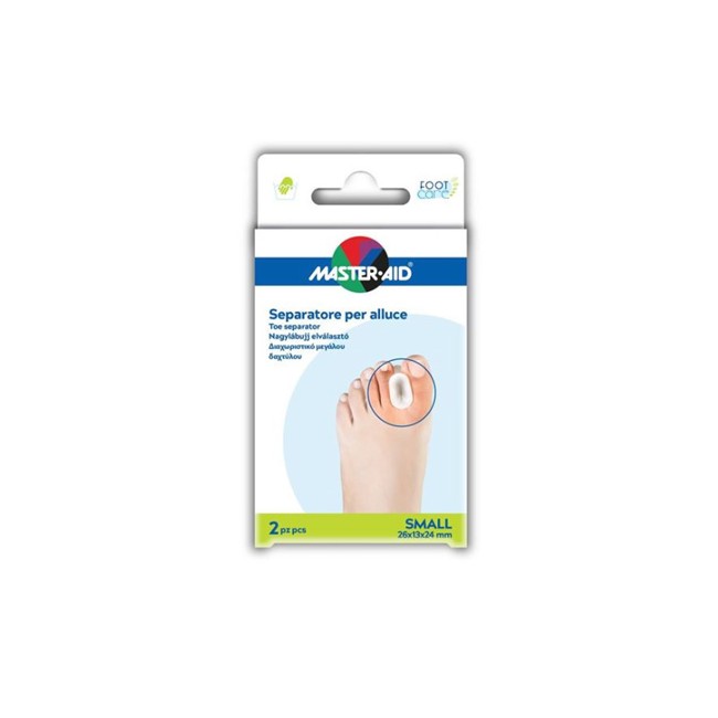 SEPARATORE DITA IN GEL MASTER-AID FOOTCARE PER ALLUCE SMALL 2 PEZZI D1