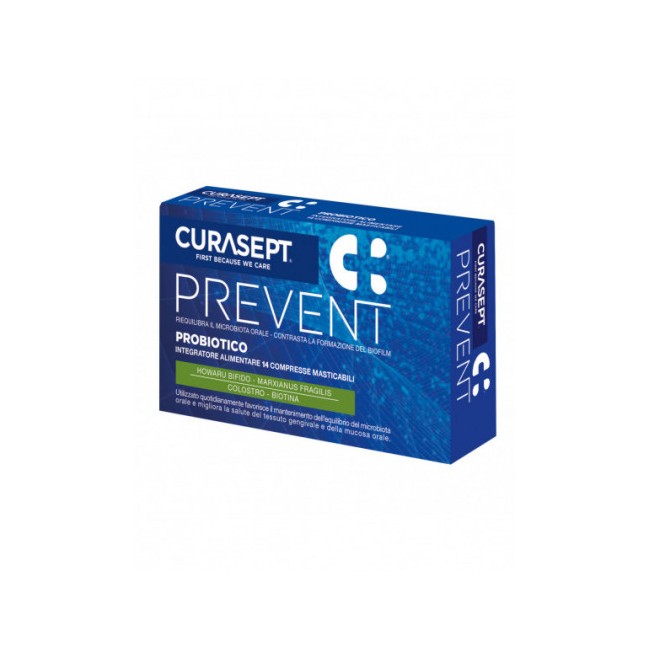 CURASEPT PREVENT PROBIOTICO 14 COMPRESSE MASTICABILI