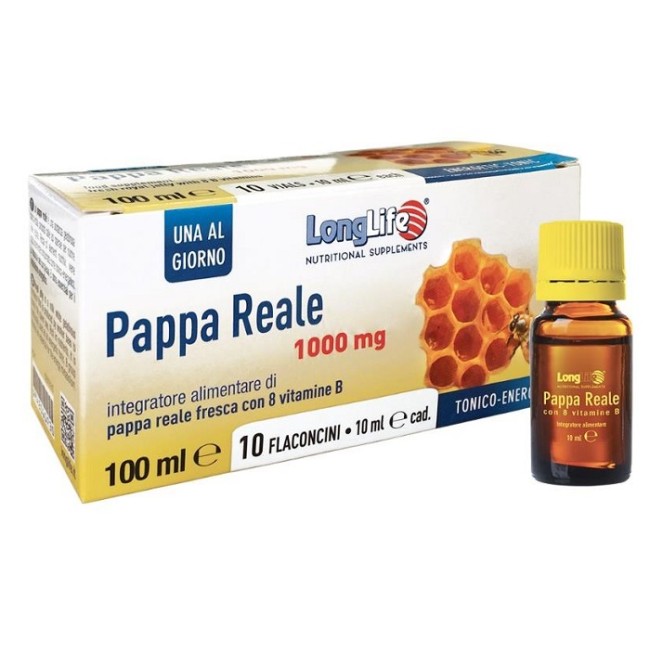 LONGLIFE PAPPA REALE + VITAMINA B 10 FLACONCINI 10 ML