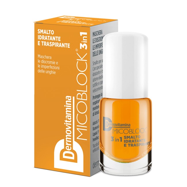 DERMOVITAMINA MICOBLOCK 3 IN 1 SMALTO IDRATANTE E TRASPIRANTE GIALLO 5 ML