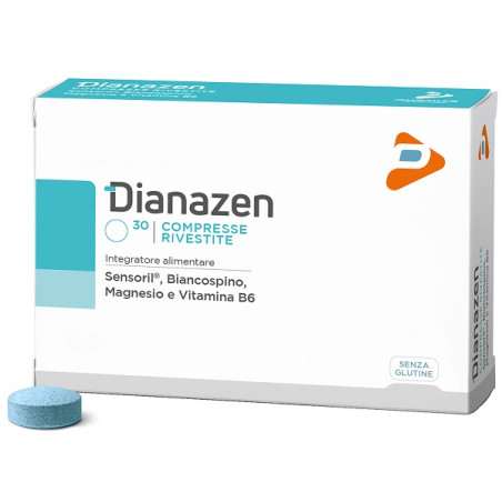 Confezione da 30 compresse di Dianazen integratore tonico adattogeno