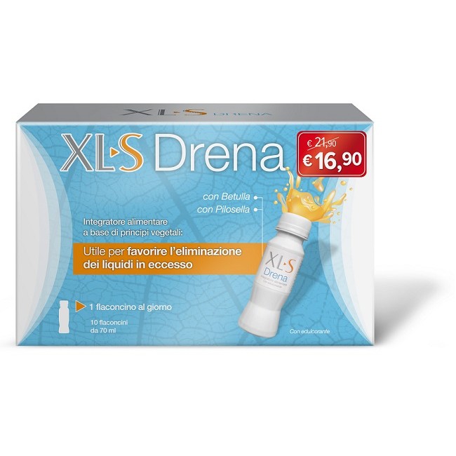 XLS DRENA TAGLIO PREZZO 10 FLACONCINI 70 ML