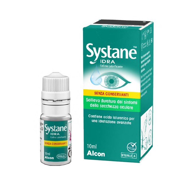 Flacone da 10 Ml di Systane Idra collirio lubrificante senza conservanti