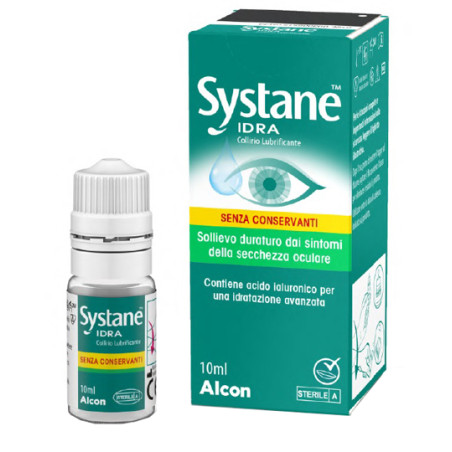 Flacone da 10 Ml di Systane Idra collirio lubrificante senza conservanti