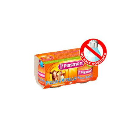 PLASMON OMOGENEIZZATO VITELLO POLLO 80 G X 2 PEZZI