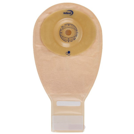 SACCA PER ILEOSTOMIA OPACA RITAGLIABILE WELLAND AURUM PROFILE ILEO MIDI DIAMETRO 13-35 MM INIZIO CONVESSITA' 35 MM 10 PEZZI