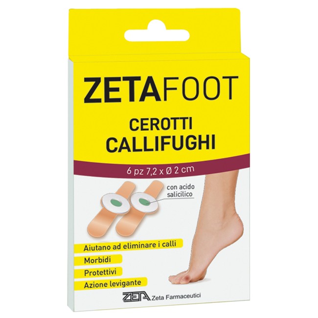 ZETAFOOT CEROTTO CALLIFUGO DISCHETTO CENTRALE 6 PEZZI