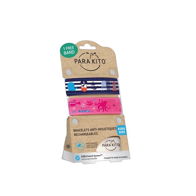 BRACCIALE ANTIZANZARE PARAKITO EFAS DOUBLE PACK KIDS